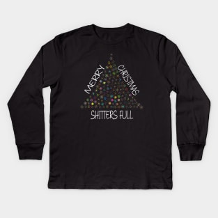 merry christmas shitters full Kids Long Sleeve T-Shirt